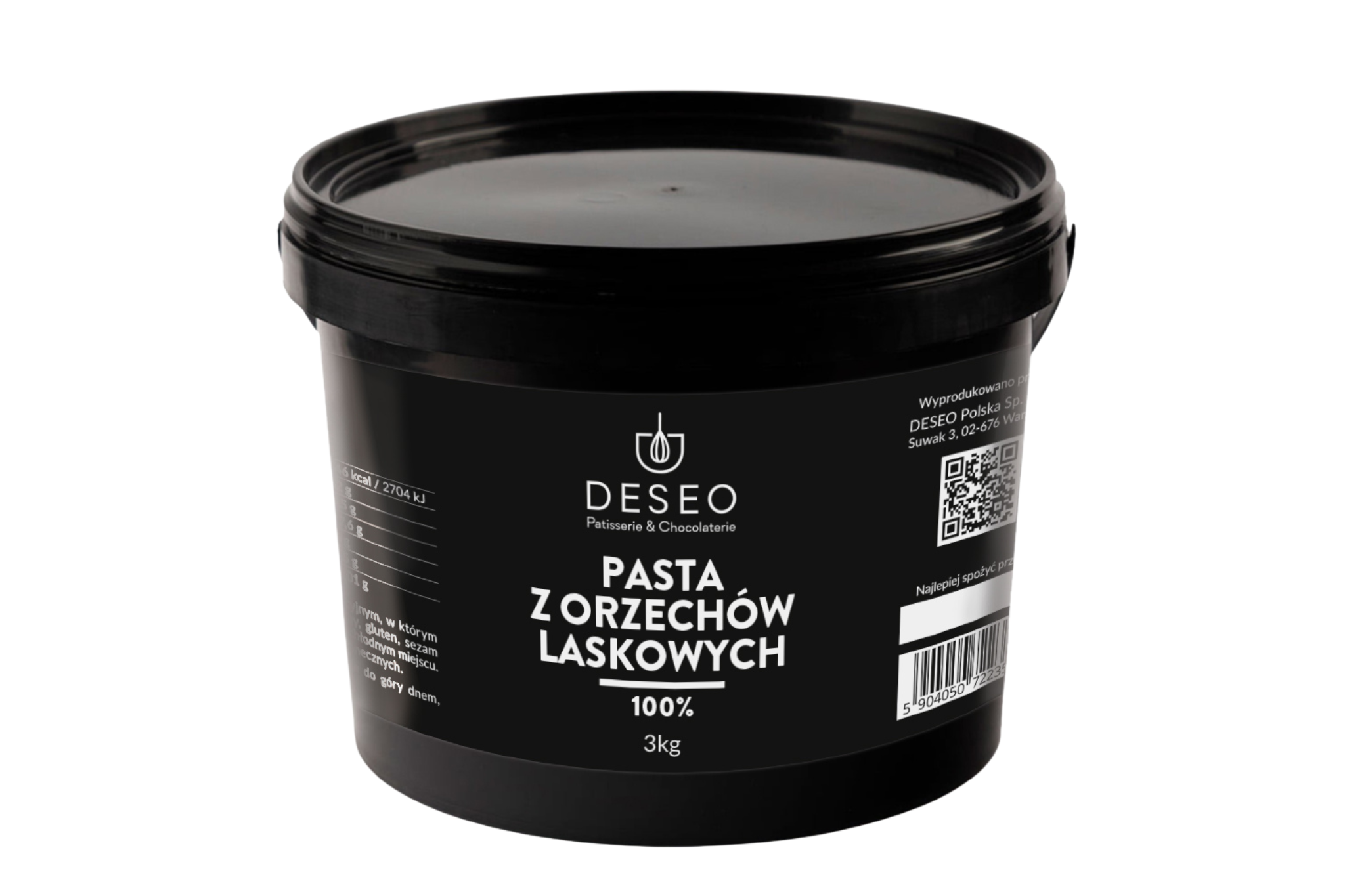 Pasta z orzechów laskowych 3kg DESEO