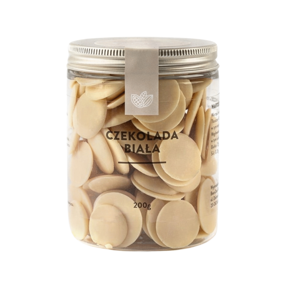 dropsy czekoladowe - biała 200g
