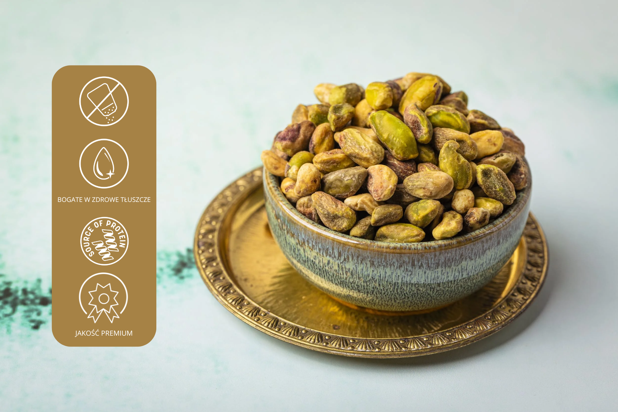 pistacje prażone info