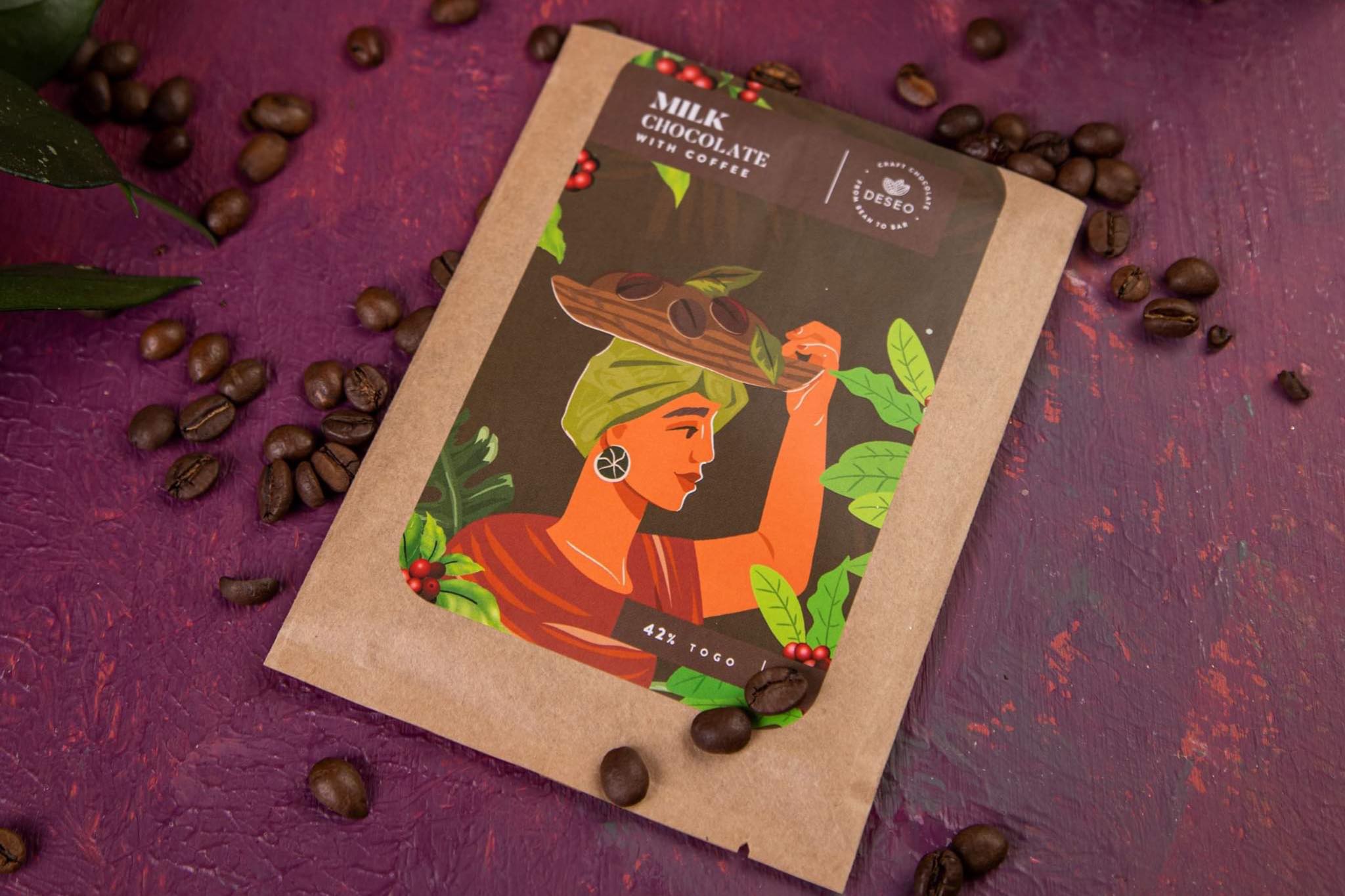 Togo Milchschokolade 42% mit Kaffee