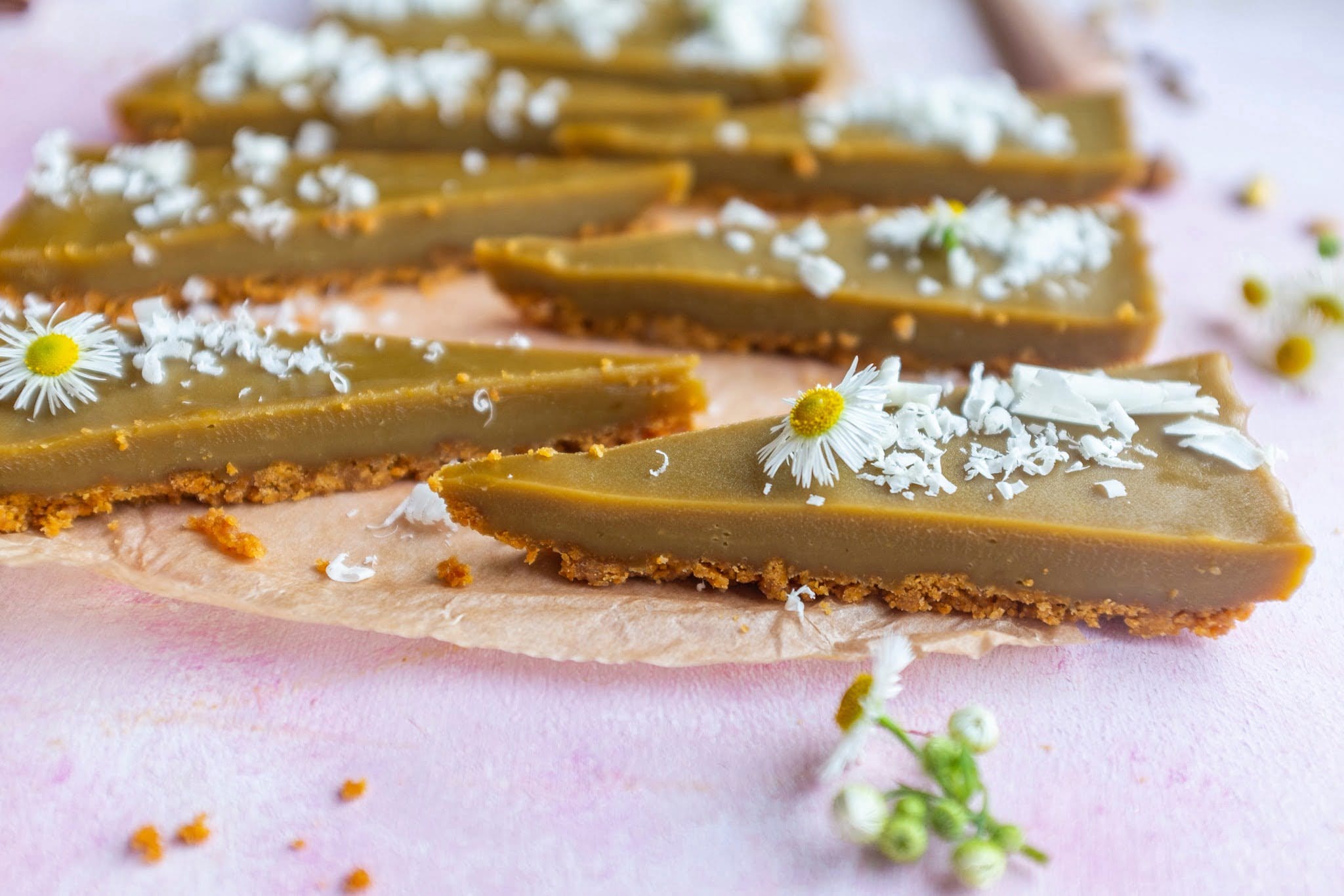 Pistacjowa tarta z białą czekoladą