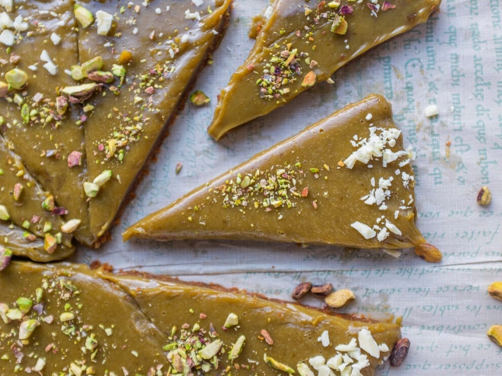  Pistacjowa tarta krówka