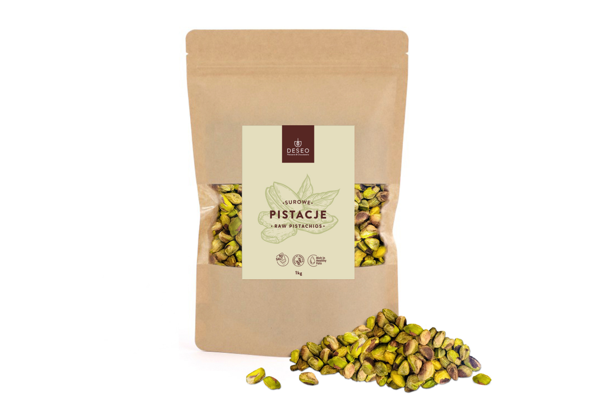 Pistacje surowe 1kg DESEO