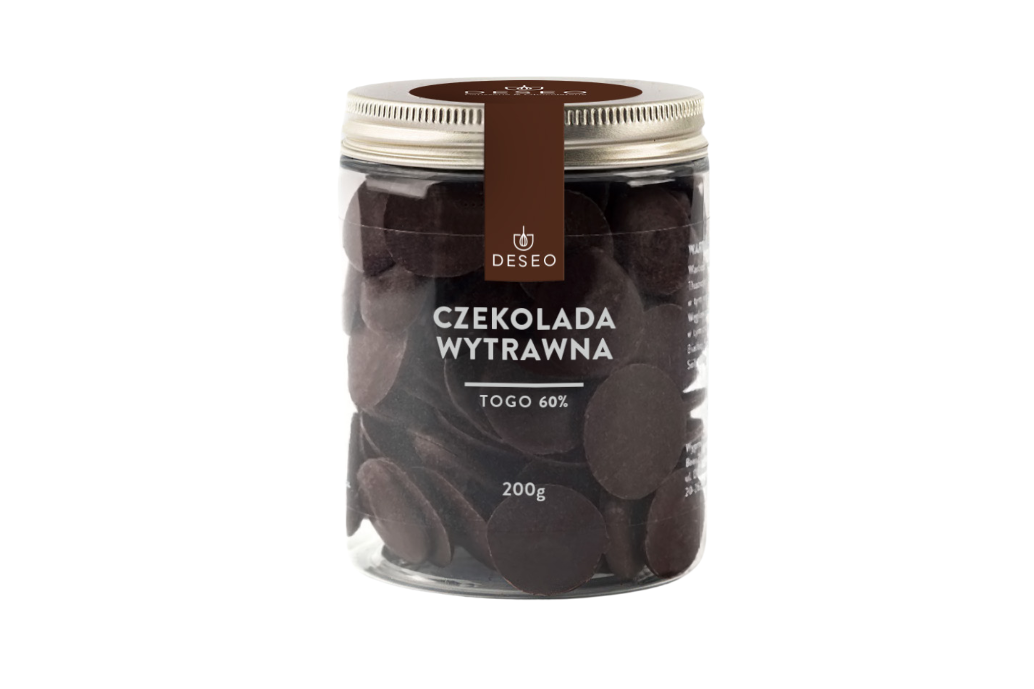 Dropsy czekoladowe Togo 60% 200g DESEO