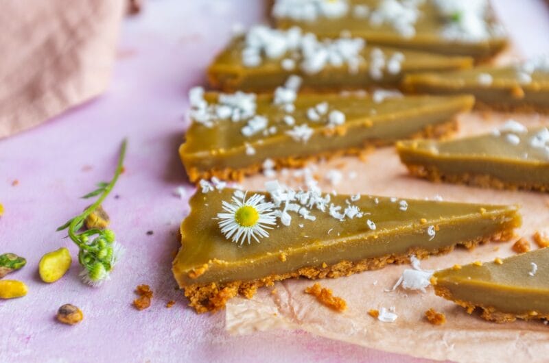 Pistacjowa tarta z białą czekoladą